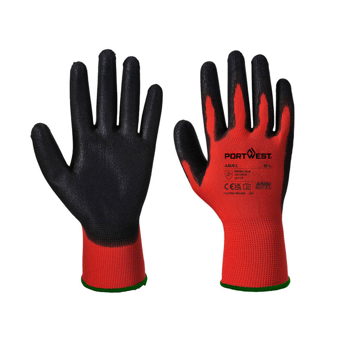 Red - PU Glove - A641R8R