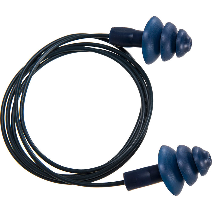 Detectable TPR Corded Ear Plugs (50 pairs) - EP07BLU