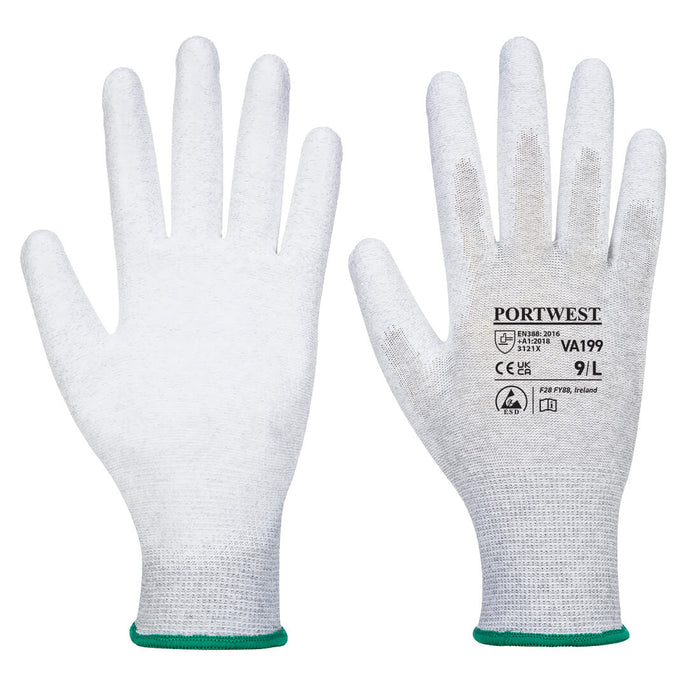 Vending Antistatic PU Palm Glove - VA199G7R
