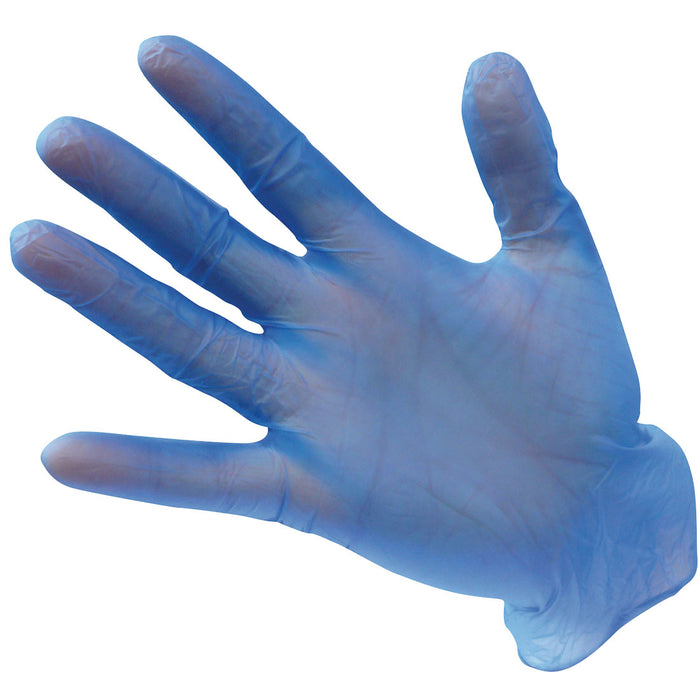 Powder Free Vinyl Disposable Glove (Pk100) - A905BLU