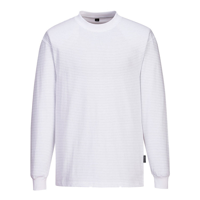 Anti-Static ESD Long Sleeve T-Shirt - AS22WHR