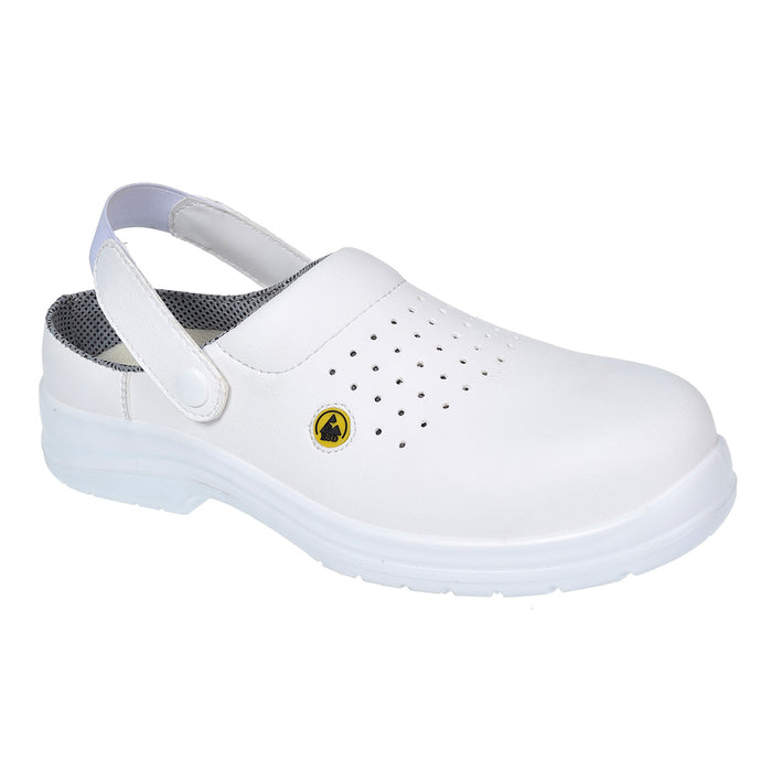 Portwest Compositelite ESD Perforated Safety Clog SB AE - FC03WHR