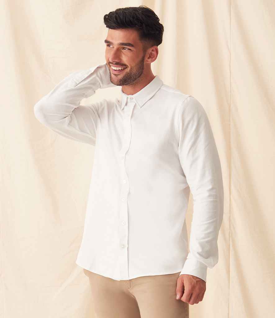 So Denim Oscar Knitted Long Sleeve Shirt | White - SD42-WHI — First For ...